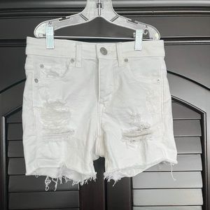 AMERICAN EAGLE WHITE JEAN SHORTS